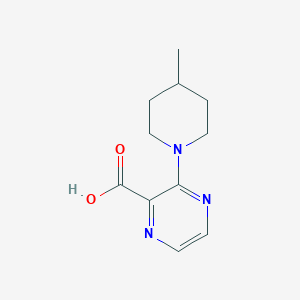 3-(4-Methylpiperidin-1-yl)pyrazine-2-carboxylic acid