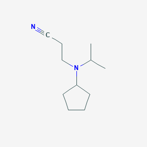 3-(Cyclopentyl(isopropyl)amino)propanenitrile