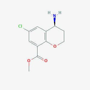 Methyl (s)-4-amino-6-chlorochromane-8-carboxylate hydrochloride