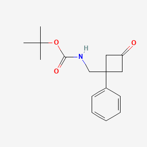 tert-Butyl ((3-oxo-1-phenylcyclobutyl)methyl)carbamate