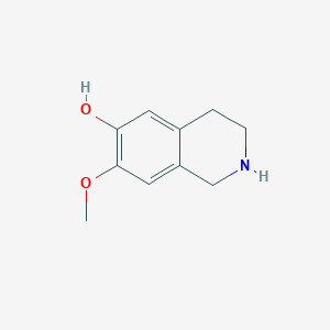 molecular formula C10H13NO2 B1297396 7-Methoxy-1,2,3,4-tetrahydroisoquinolin-6-ol CAS No. 1011-43-4