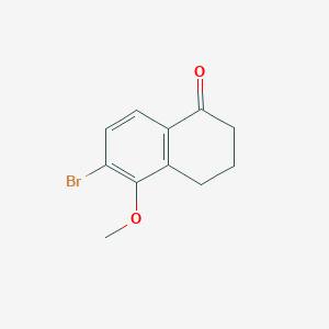 molecular formula C11H11BrO2 B12974016 6-Bromo-5-methoxy-3,4-dihydronaphthalen-1(2h)-one 