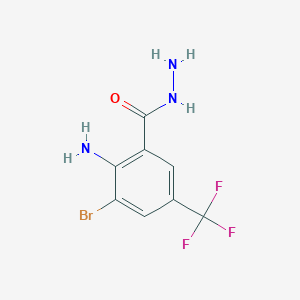 2-Amino-3-bromo-5-(trifluoromethyl)benzohydrazide