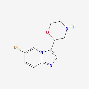 2-(6-Bromoimidazo[1,2-a]pyridin-3-yl)morpholine