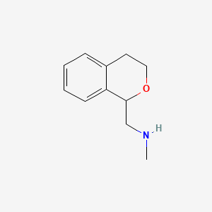molecular formula C11H15NO B1297409 Isochroman-1-ylmethyl-methyl-amine CAS No. 50683-74-4