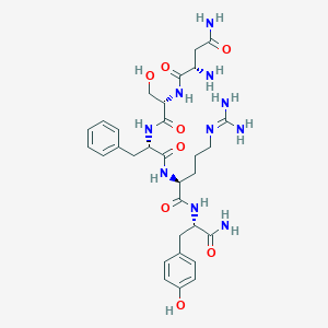 B129741 Asparaginyl-seryl-phenylalanyl-arginyl-tyrosinamide CAS No. 151937-05-2
