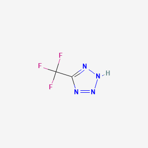 molecular formula C2HF3N4 B1297410 5-(trifluoromethyl)-2H-tetrazole CAS No. 1702-15-4