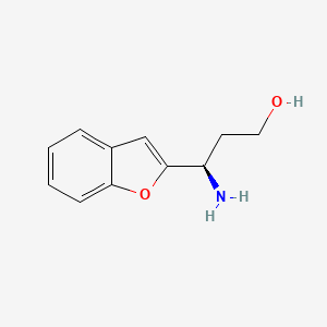 (R)-3-Amino-3-(benzofuran-2-yl)propan-1-ol