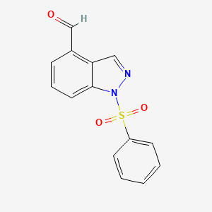 1-(phenylsulfonyl)-1H-indazole-4-carbaldehyde