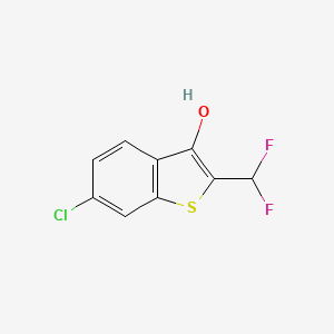 6-Chloro-2-(difluoromethyl)benzo[b]thiophen-3-ol