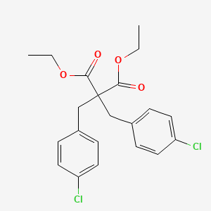 molecular formula C21H22Cl2O4 B1297413 Diethyl 2,2-bis[(4-chlorophenyl)methyl]propanedioate CAS No. 7012-60-4