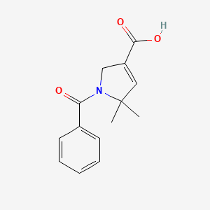 1-benzoyl-5,5-dimethyl-2,5-dihydro-1H-pyrrole-3-carboxylicacid