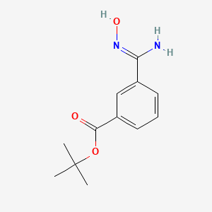 molecular formula C12H16N2O3 B12974206 (Z)-tert-Butyl 3-(N'-hydroxycarbamimidoyl)benzoate 