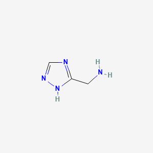 molecular formula C3H6N4 B1297424 1H-1,2,4-Triazole-3-methanamine CAS No. 58502-29-7