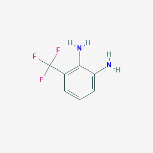 molecular formula C7H7F3N2 B1297437 3-(三氟甲基)苯-1,2-二胺 CAS No. 360-60-1