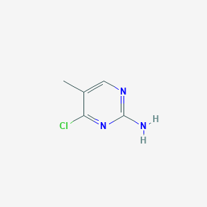 molecular formula C5H6ClN3 B1297449 4-Chloro-5-methylpyrimidin-2-amine CAS No. 20090-58-8