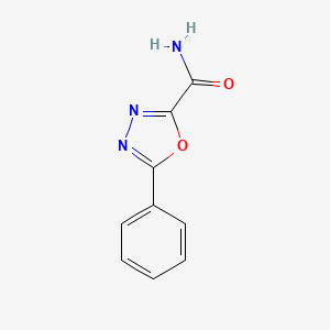 molecular formula C9H7N3O2 B1297455 5-苯基-1,3,4-噁二唑-2-甲酰胺 CAS No. 68496-74-2