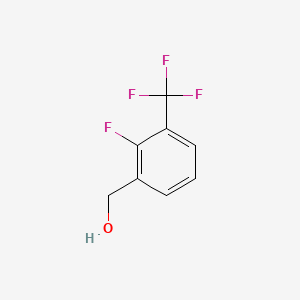 molecular formula C8H6F4O B1297458 2-Fluoro-3-(trifluoromethyl)benzyl alcohol CAS No. 207981-45-1