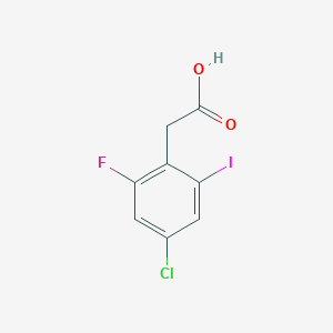 2-(4-Chloro-2-fluoro-6-iodophenyl)acetic acid