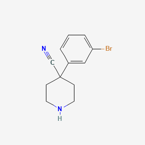 4-(3-Bromophenyl)piperidine-4-carbonitrile