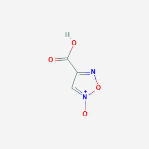 molecular formula C3H2N2O4 B12974691 4-Carboxy-1,2,5-oxadiazole 2-oxide 