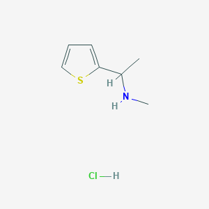 molecular formula C7H12ClNS B1297480 N-甲基-1-(2-噻吩基)乙胺盐酸盐 CAS No. 857546-98-6