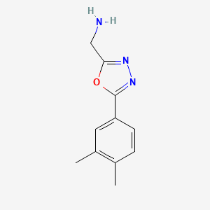 (5-(3,4-Dimethylphenyl)-1,3,4-oxadiazol-2-yl)methanamine