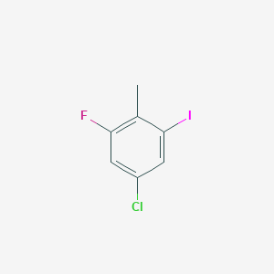 5-Chloro-1-fluoro-3-iodo-2-methylbenzene