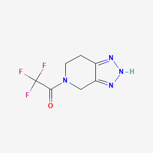 2,2,2-Trifluoro-1-(3,4,6,7-tetrahydro-5H-[1,2,3]triazolo[4,5-c]pyridin-5-yl)ethan-1-one