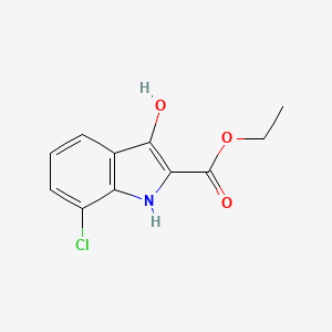 Ethyl 7-chloro-3-hydroxy-1H-indole-2-carboxylate