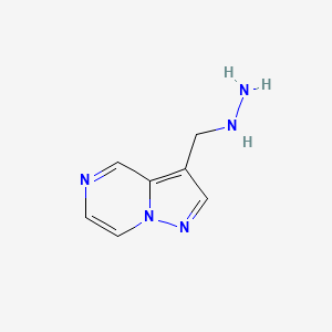 3-(Hydrazinylmethyl)pyrazolo[1,5-a]pyrazine