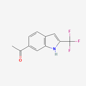 1-(2-(Trifluoromethyl)-1H-indol-6-yl)ethanone