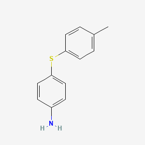 molecular formula C13H13NS B1297490 4-[(4-甲基苯基)硫基]苯胺 CAS No. 22865-52-7