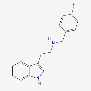 molecular formula C17H17FN2 B1297494 (4-氟苄基)-[2-(1H-吲哚-3-基)-乙基]-胺 CAS No. 51841-40-8