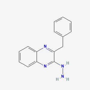 molecular formula C15H14N4 B1297496 2-苄基-3-肼基喹喔啉 CAS No. 223929-23-5