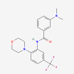 3-(Dimethylamino)-N-(2-morpholino-5-(trifluoromethyl)phenyl)benzamide