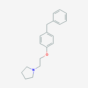 B129755 1-[2-(4-Benzylphenoxy)ethyl]pyrrolidine CAS No. 147664-41-3