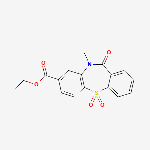 Ethyl 10-methyl-11-oxo-10,11-dihydrodibenzo[b,f][1,4]thiazepine-8-carboxylate 5,5-dioxide