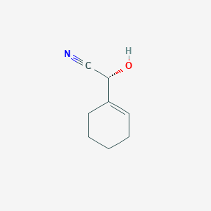 B129758 (2R)-2-(cyclohexen-1-yl)-2-hydroxyacetonitrile CAS No. 148705-96-8