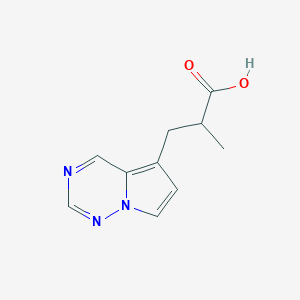 2-Methyl-3-(pyrrolo[2,1-f][1,2,4]triazin-5-yl)propanoic acid