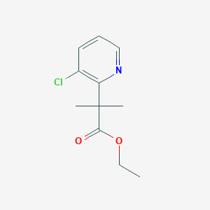 Ethyl 2-(3-chloropyridin-2-yl)-2-methylpropanoate