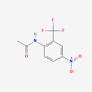B1297582 N-[4-Nitro-2-(trifluoromethyl)phenyl]acetamide CAS No. 395-68-6