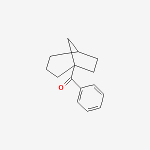 molecular formula C15H18O B12975860 5-Bicyclo[3.2.1]octanyl(phenyl)methanone CAS No. 58541-30-3