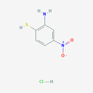 molecular formula C6H7ClN2O2S B12975976 2-Amino-4-nitrobenzenethiol hydrochloride 