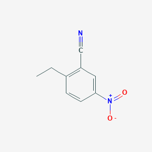 molecular formula C9H8N2O2 B12975984 2-Ethyl-5-nitrobenzonitrile 