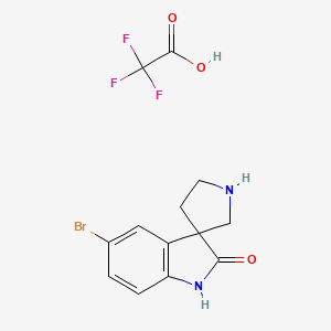 5-Bromospiro[indoline-3,3'-pyrrolidin]-2-one 2,2,2-trifluoroacetate