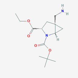 2-(tert-Butyl) 3-ethyl (1R,3S,5R)-5-(aminomethyl)-2-azabicyclo[3.1.0]hexane-2,3-dicarboxylate