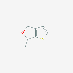 molecular formula C7H8OS B12976042 6-Methyl-4,6-dihydrothieno[2,3-c]furan 