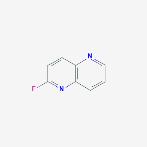 molecular formula C8H5FN2 B12976087 2-Fluoro-1,5-naphthyridine 