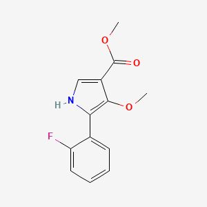 Methyl 5-(2-fluorophenyl)-4-methoxy-1H-pyrrole-3-carboxylate